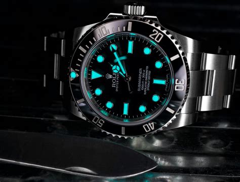 rolex datejust glow in the dark|rolex chromalight timeline.